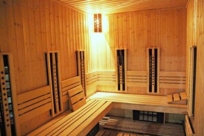 Sauna, banyera d'hidromassatge, bany turc i bany turc/hammam 