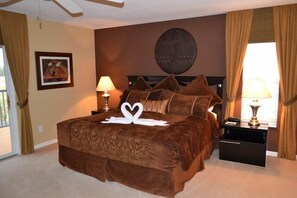 Family Villa, Hot Tub, Garden Area | 5 bedrooms, laptop workspace, iron/ironing board, bed sheets