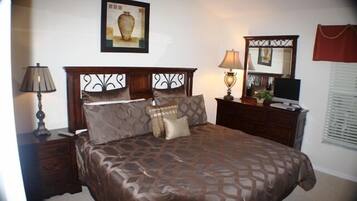 Family Villa, Hot Tub, Garden Area | 4 bedrooms, laptop workspace, iron/ironing board, bed sheets