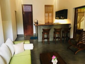 Een flatscreentelevisie