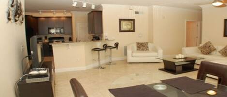 Family Condo, Garden Area | In-room dining