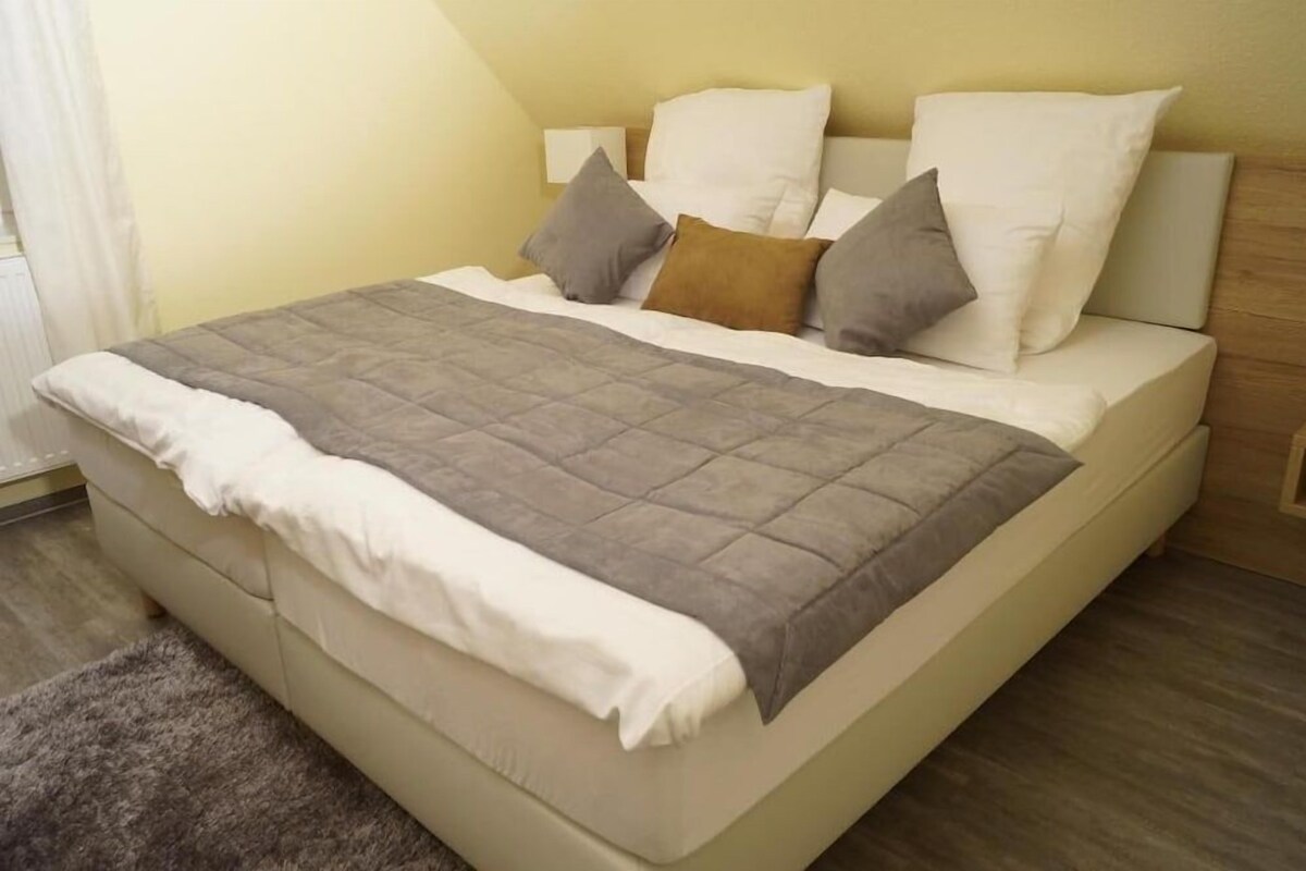 Escritorio, sistema de insonorización, wifi gratis y ropa de cama 