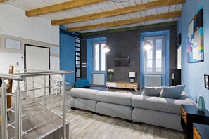 Apartment, 2 Bedrooms | Living area | Flat-screen TV - Rome as you feel - Design at Colosseum (Rome)
