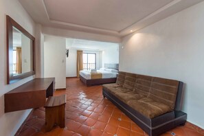 Suite studio Deluxe, vue sur la mer | AccĂšs au Wi-Fi (inclus), literie fournie
