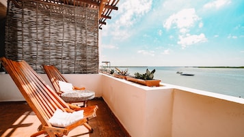 华丽开间套房, 海景 | 免费 WiFi、床单