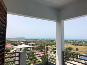 Luxury-Doppelzimmer, 1 King-Bett, Nichtraucher | Blick vom Balkon