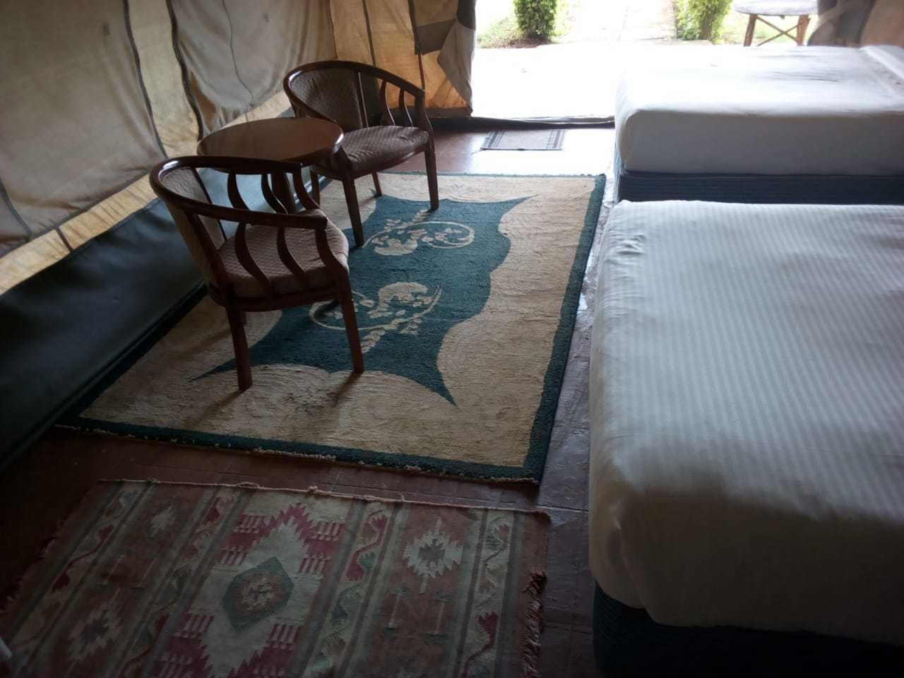 comfort tent | desk, free wifi, bed sheets