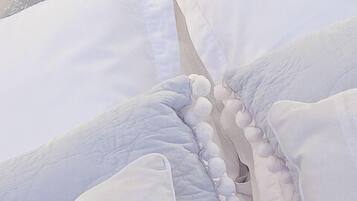 8 bedrooms, Egyptian cotton sheets, premium bedding, iron/ironing board