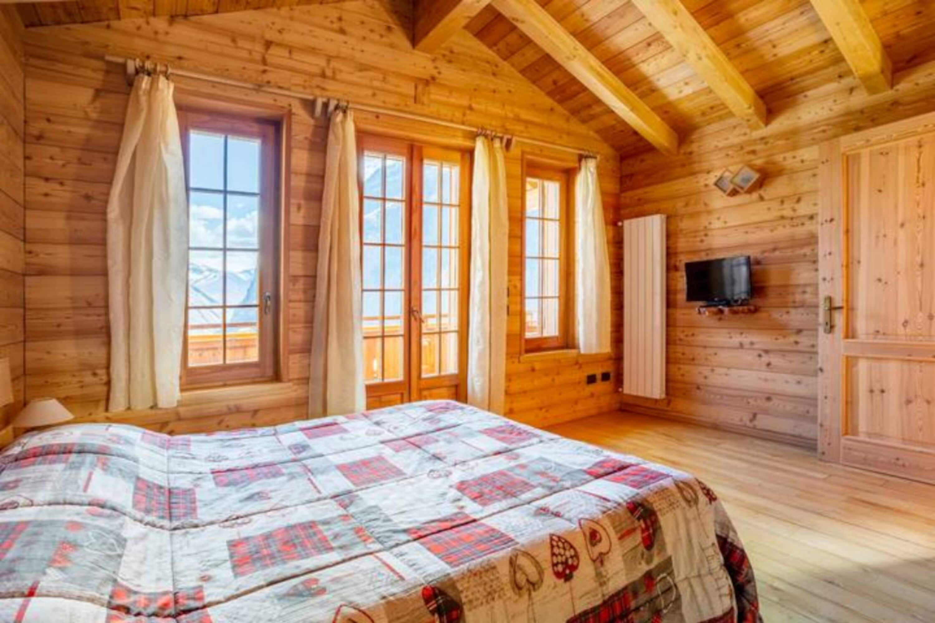 Comfort-Doppel- oder -Zweibettzimmer, eigenes Bad, Bergblick | Kostenloses WLAN, Bettwäsche