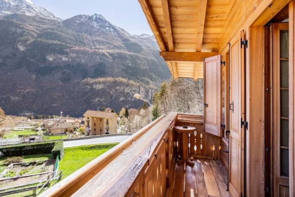 Comfort-Doppel- oder -Zweibettzimmer, eigenes Bad, Bergblick