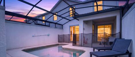 A heated pool