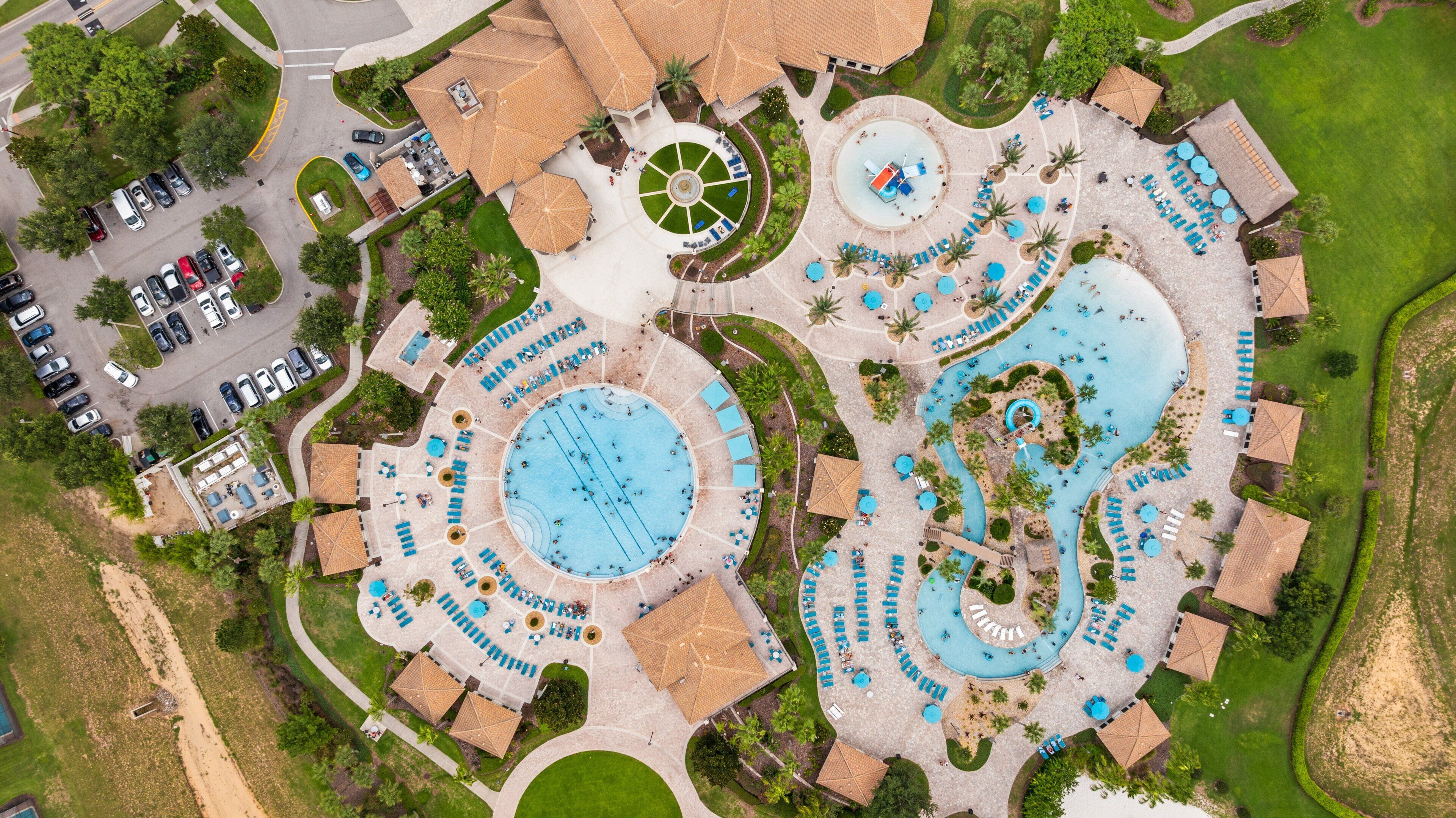 Una piscina riscaldata