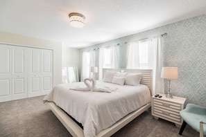 6 bedrooms, iron/ironing board, travel cot, WiFi