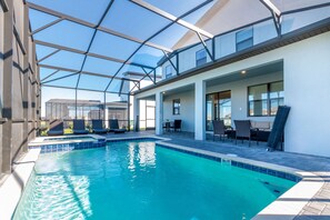 A heated pool