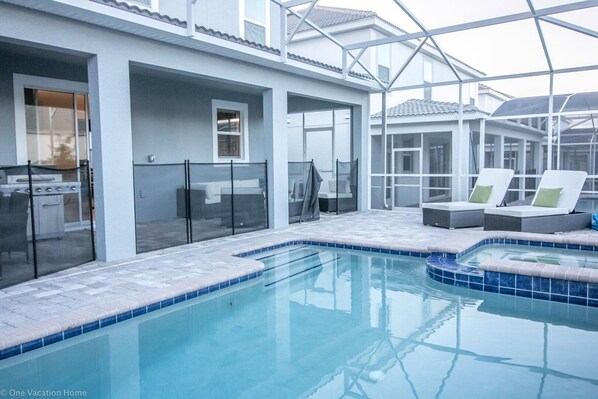 A heated pool
