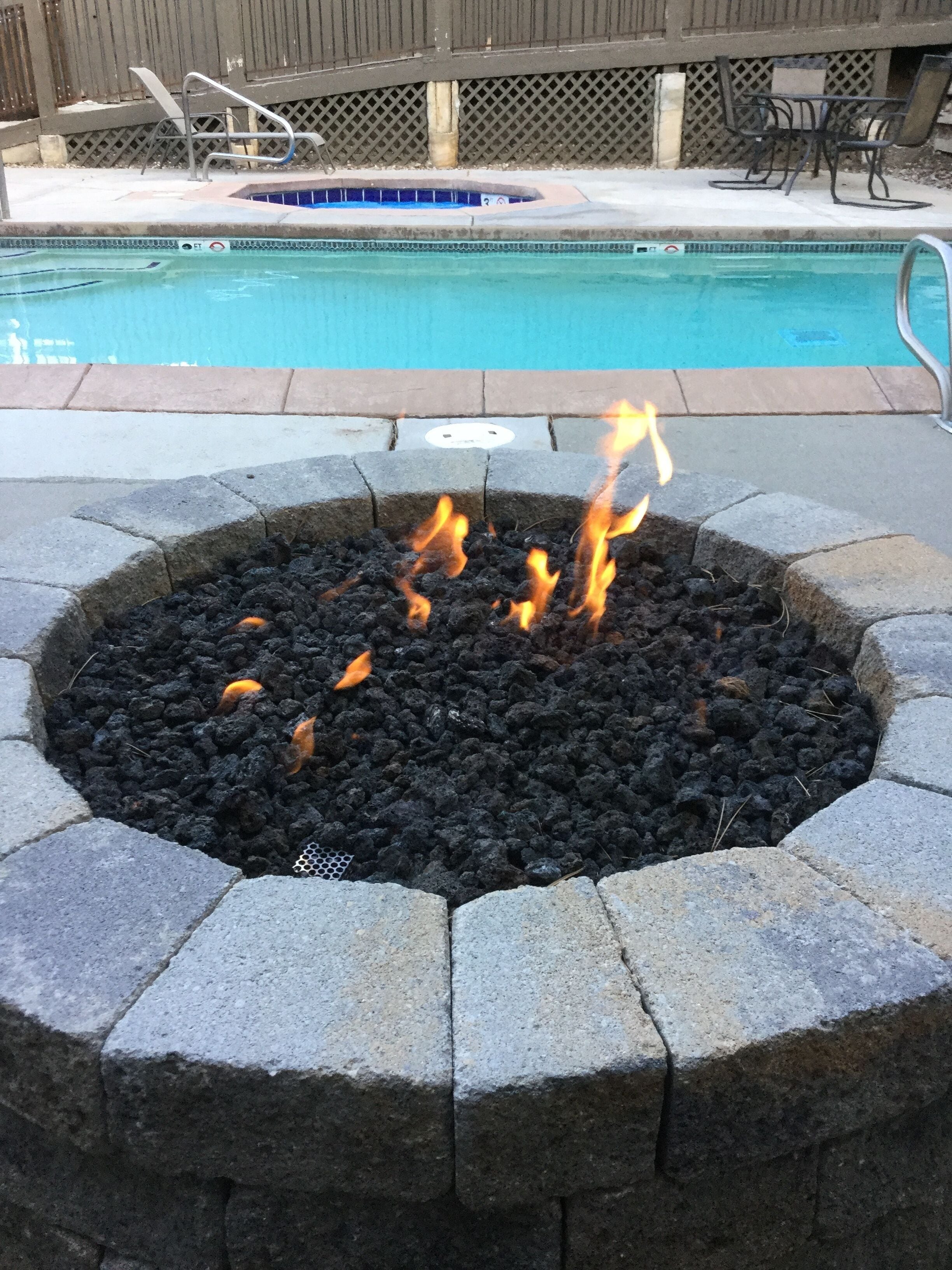 Piscine extérieure, piscine chauffée