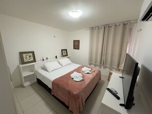 Standard Apartment, 3 Bedrooms, Pool View, Ground Floor | Blackout drapes, iron/ironing board, free WiFi, bed sheets - TERRAMARIS APARTMENTS RESORT (Aquiraz)