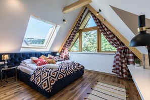 Apartamento premium, 2 quartos (1) | Quartos à prova de som, Wi-Fi de cortesia, roupa de cama