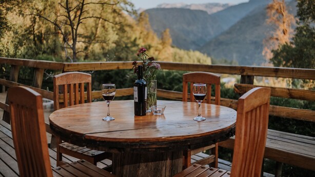 Cabin, 2 Bedrooms, Kitchen, Mountain View | Balcony - Valle de Montañas (San José de Maipo)