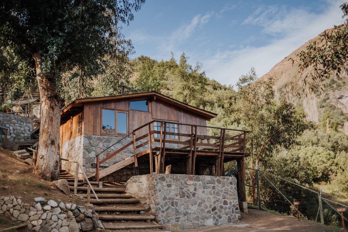 Cabin, 2 phòng ngủ, bếp, quang cảnh núi | Hiên