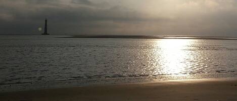 Beach nearby, sun loungers, beach umbrellas