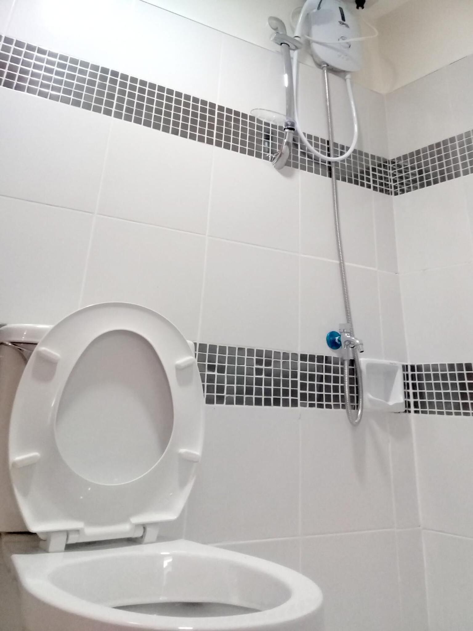 shower, hair dryer, slippers, bidet