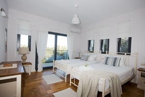 4 Schlafzimmer, Bettwäsche aus ägyptischer Baumwolle, Zimmersafe