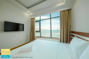 Leilighet, 2 soverom, byutsikt | Skrivebord, wi-fi (inkludert) og sengetøy