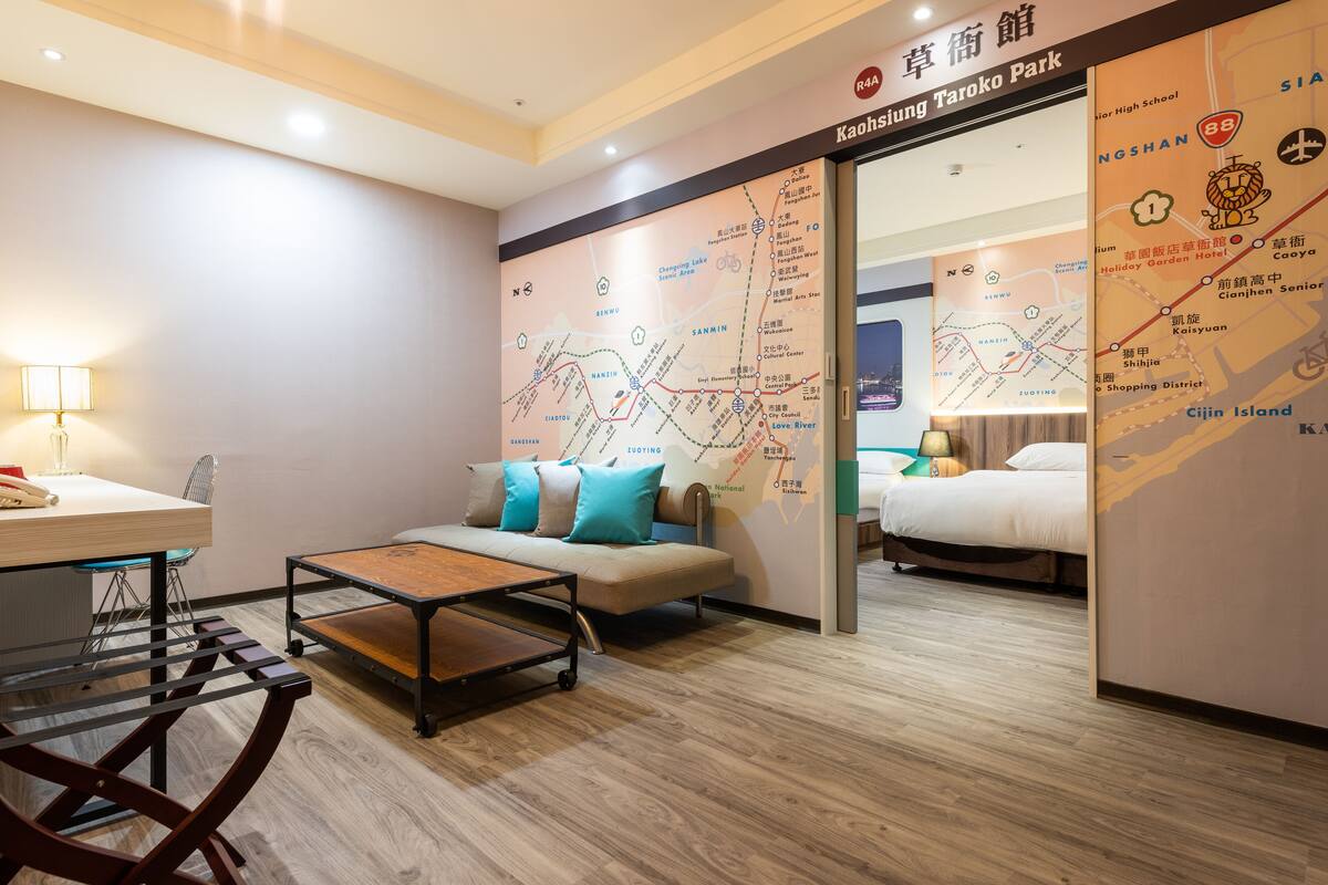 superior quadruple room | 1 bedroom, in-room safe, desk, blackout curtains