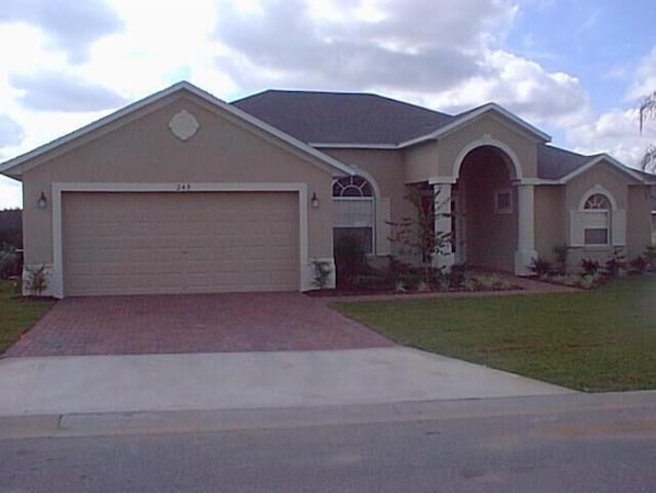 Front of property – evening/night