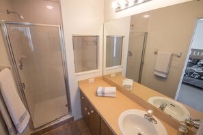Family Townhome, Balcony, Garden Area | Bathroom shower - Ip60392 - Fiesta Key - 3 Bed 3 Baths Townhome (Kissimmee)