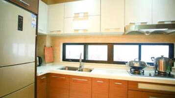 Deluxe-Villa | Eigene Küche | Großer Kühlschrank, Mikrowelle, Herdplatte, Wasserkocher