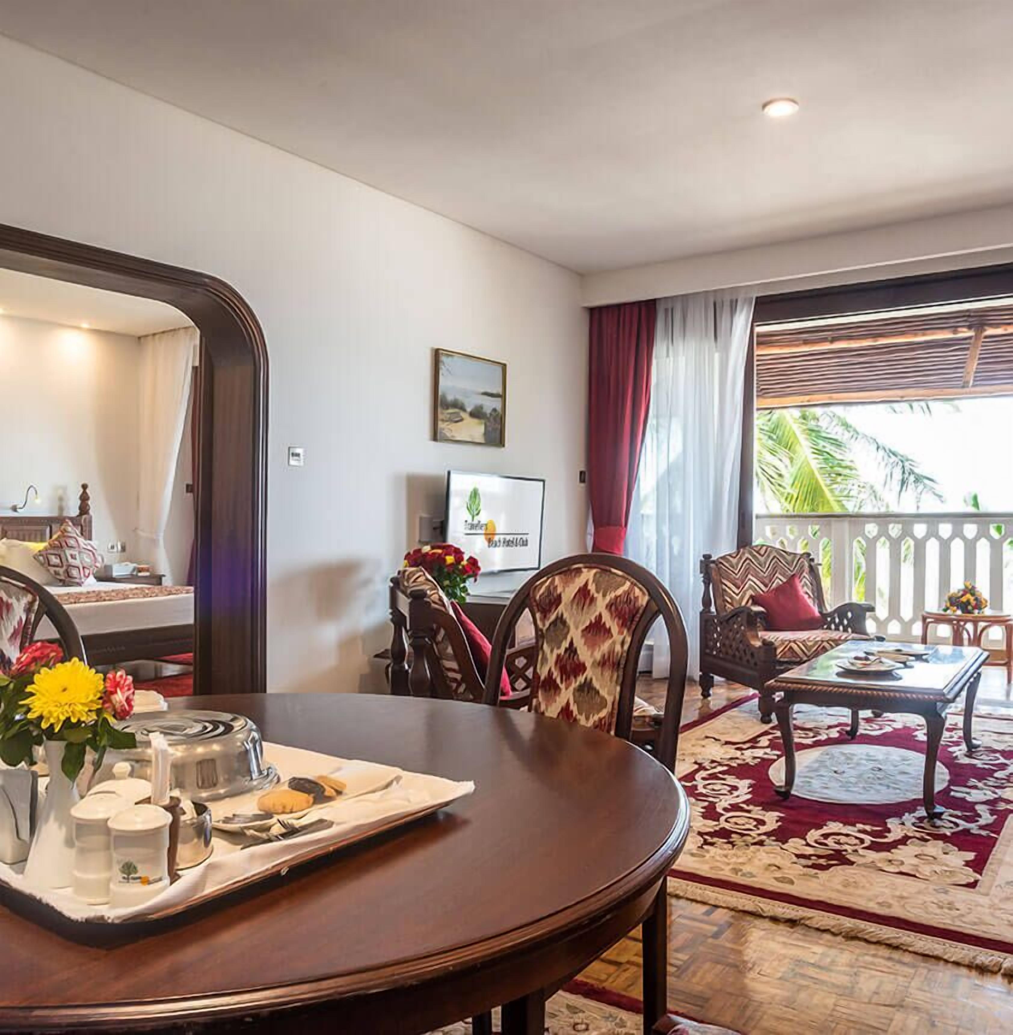 junior suite | living area | 32-inch smart tv with cable channels, tv