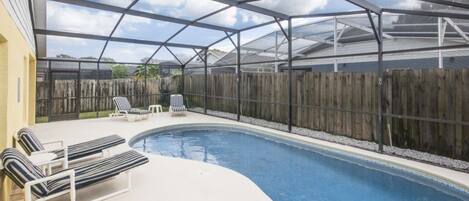 Family Villa, Private Pool, Garden Area | Pool | Seasonal outdoor pool, pool umbrellas, sun loungers