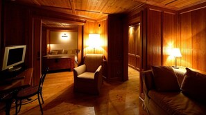 Superior Double Room | Living area | Flat-screen TV, heated floors