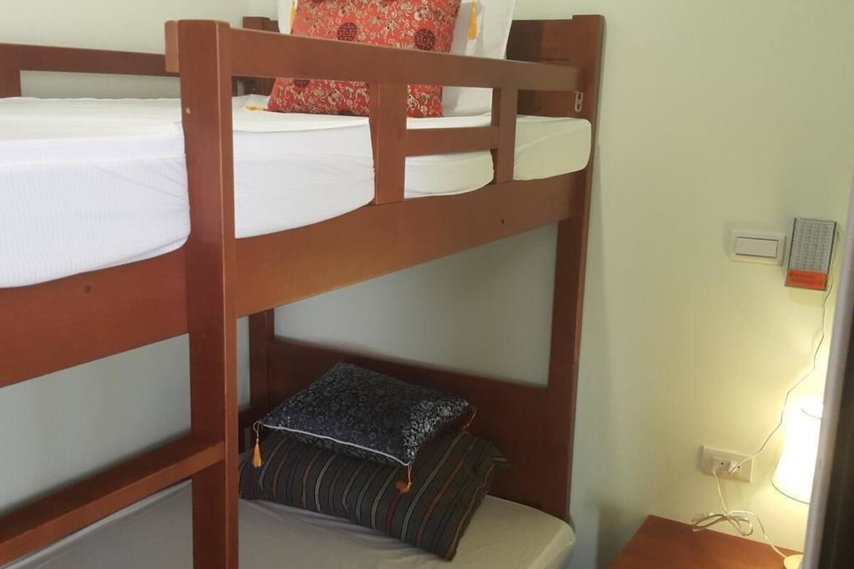 Blackout curtains, soundproofing, free WiFi, bed sheets