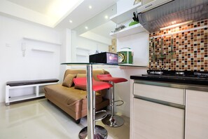 Living area - Affordable Bassura City Apartment (Jakarta)