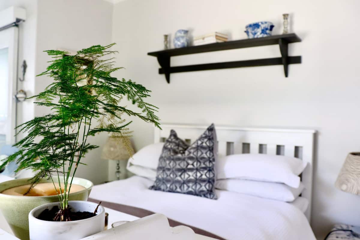 Egyptian cotton sheets, hypo-allergenic bedding, down duvets, minibar