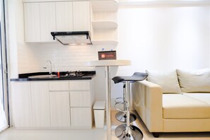 Private kitchenette - New & Clean Bassura City Apartment (Jakarta)