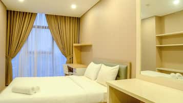 2 bedrooms, desk, free WiFi, bed sheets