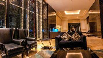 Sittområde i lobbyn