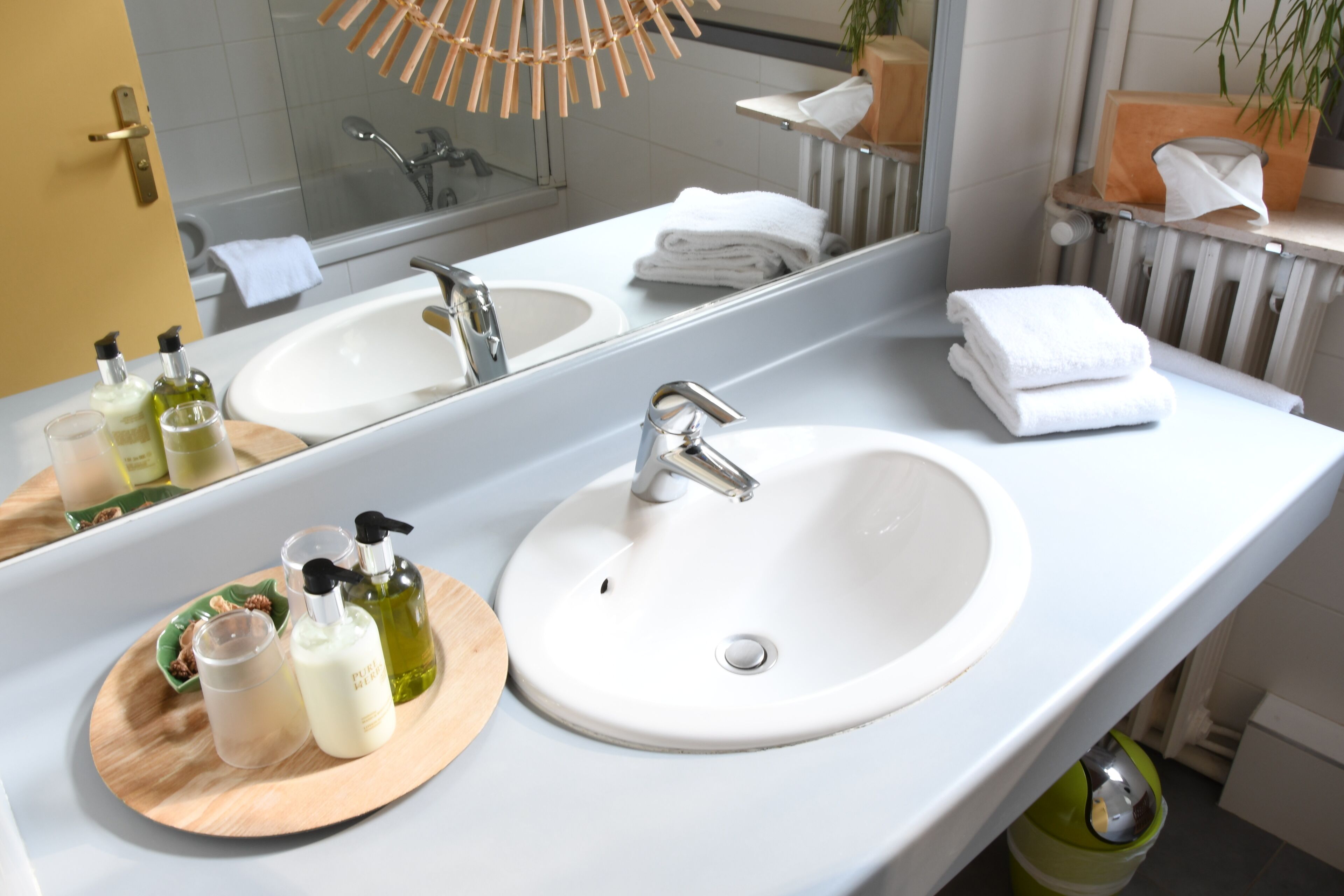 superior double room | bathroom | free toiletries, hair dryer, towels