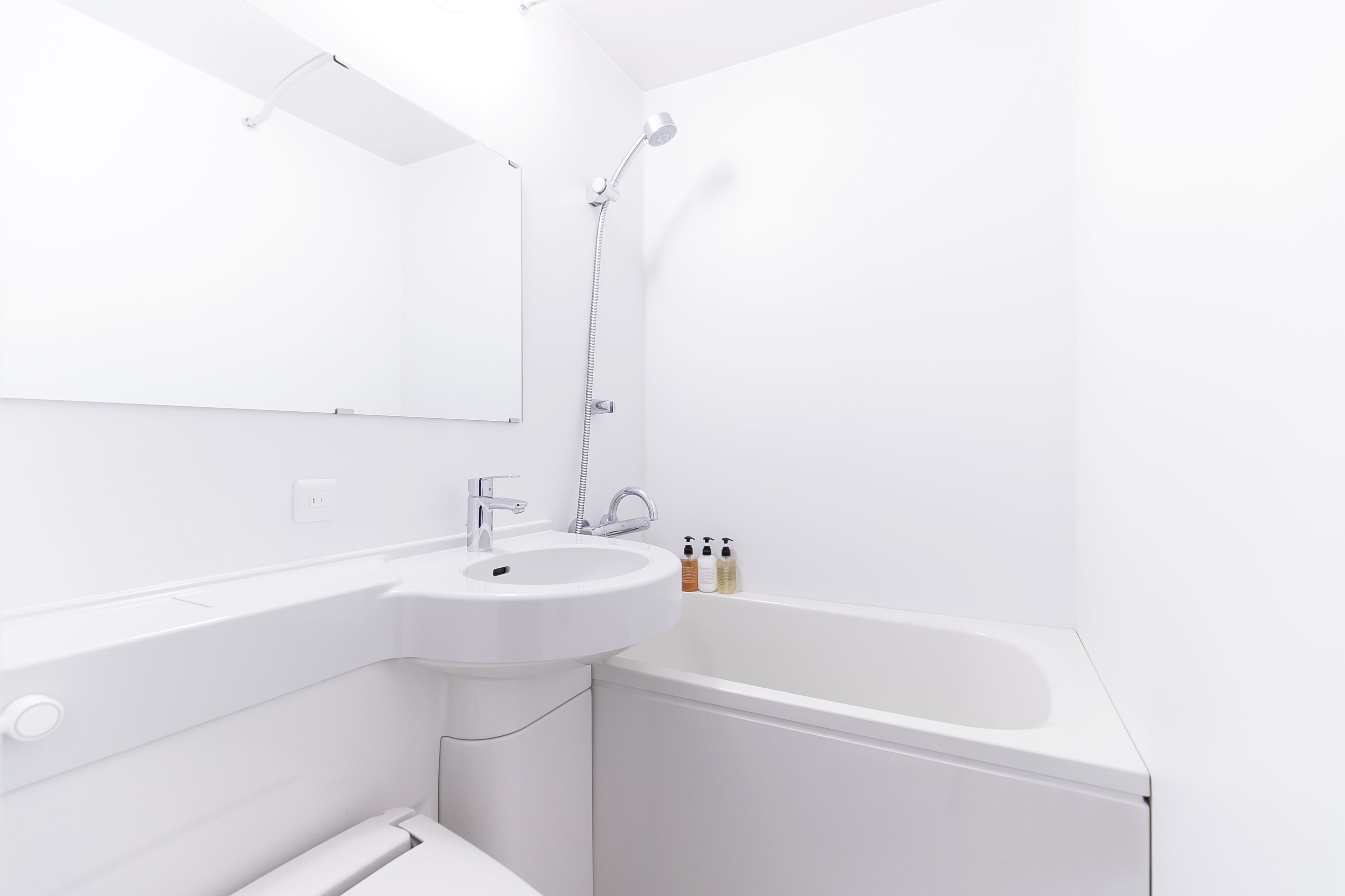 semi-double room, non-smoking | bathroom | free toiletries, hair dryer, slippers, electronic bidet