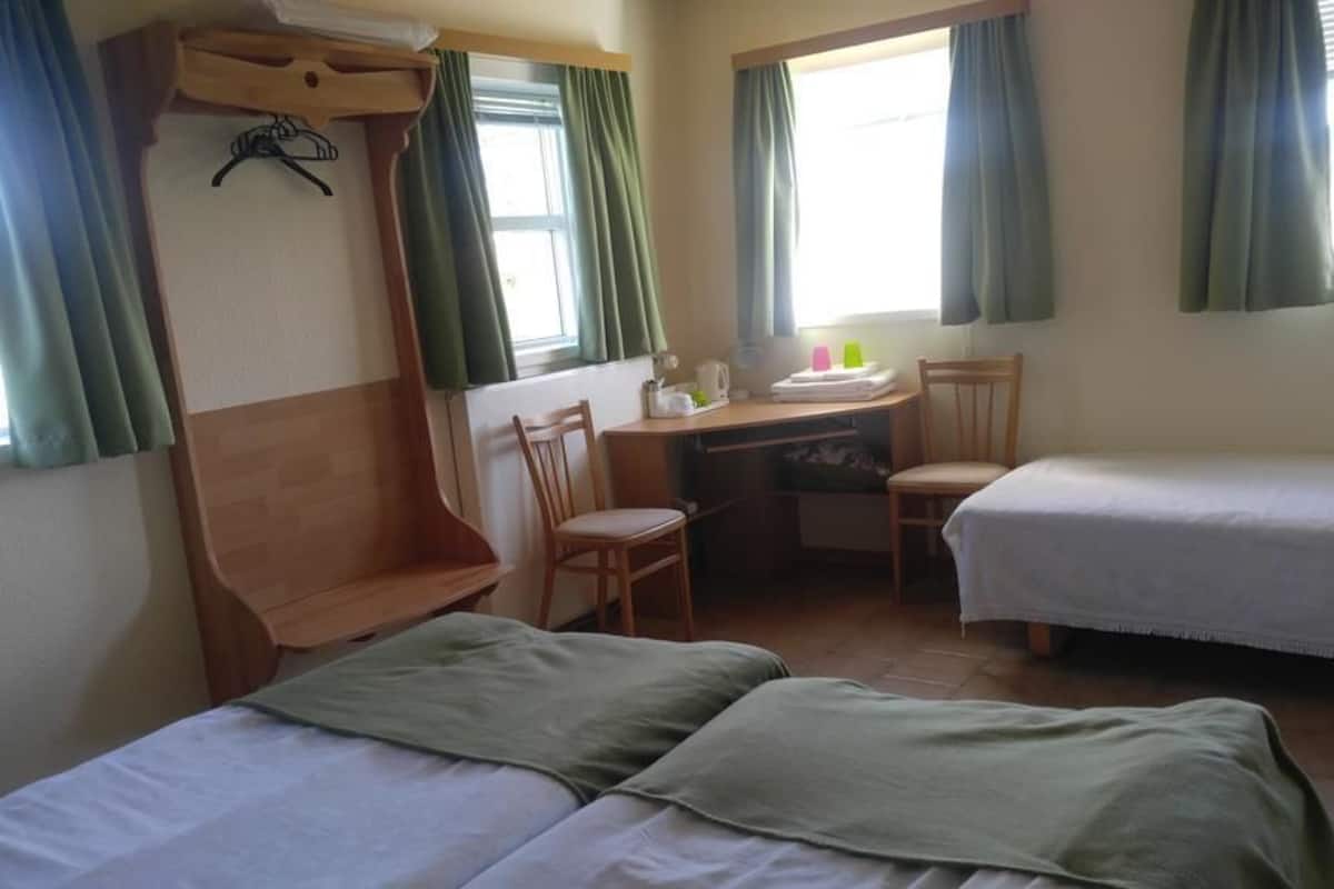 Triple Room, Private Bathroom | Desk, blackout drapes, free WiFi, bed sheets
