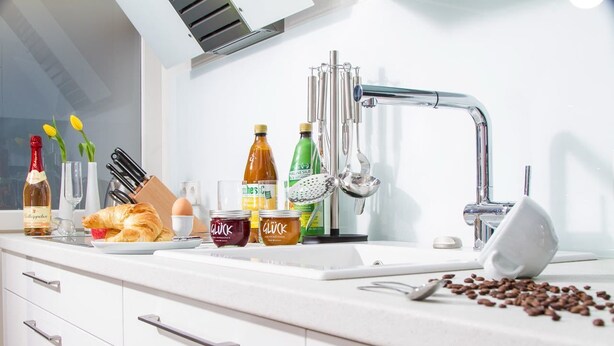 House, 2 Bedrooms | Private kitchen | Coffee/tea maker, fridge, microwave, oven - Domizil Naumburg (Naumburg)