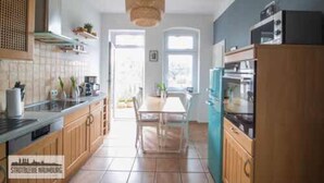 Apartment, Balcony | In-room dining - Stadtbleibe Naumburg (Naumburg)