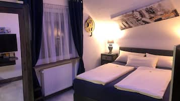 Double Room, 1 Queen Bed | Premium bedding, minibar, in-room safe, individually decorated