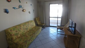 Appartement, Meerdere bedden, niet-roken | Woonkamer | Lcd-televisie