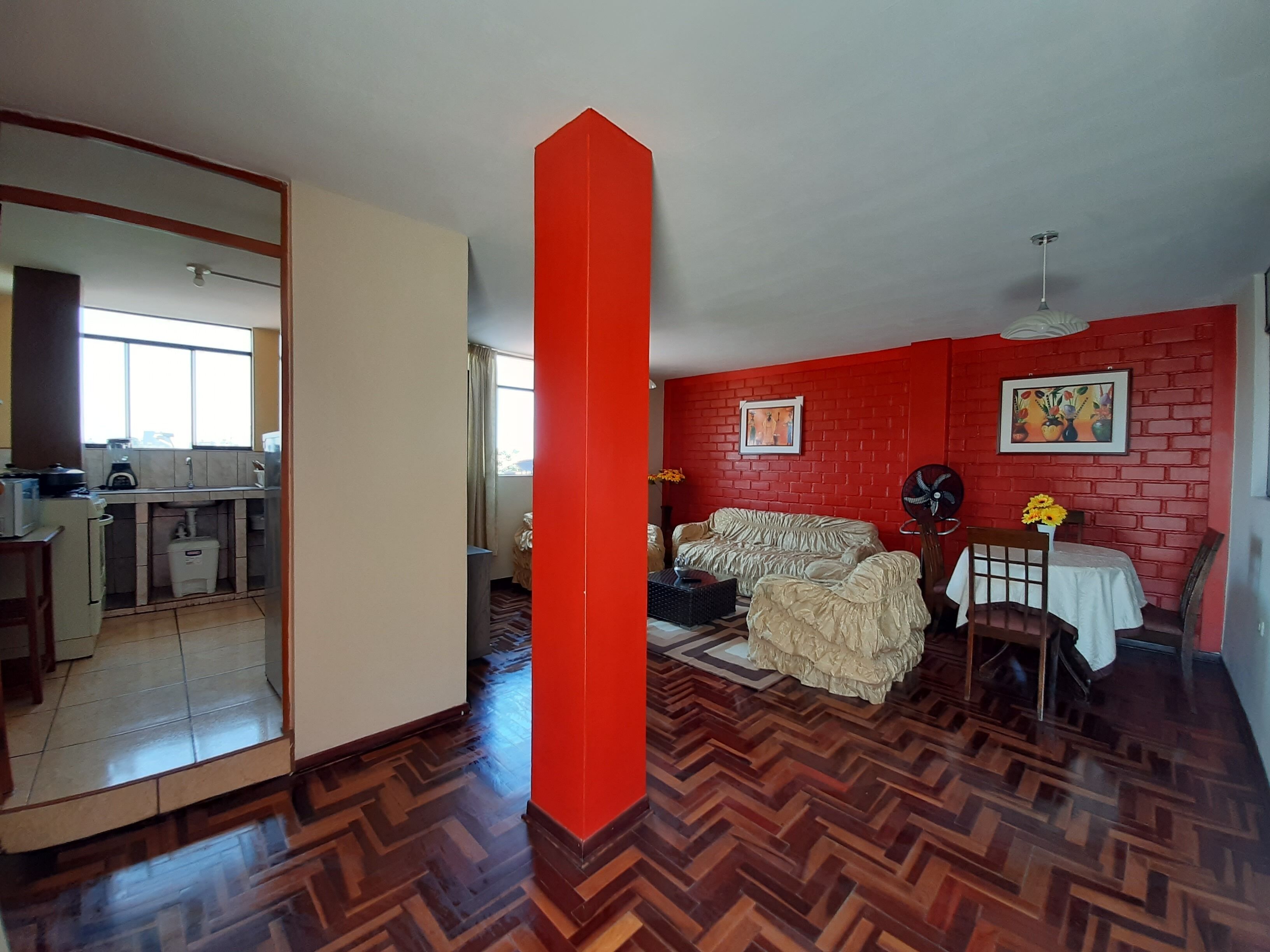 Comfort Apartment | Private kitchen | Fridge, microwave, oven, stovetop