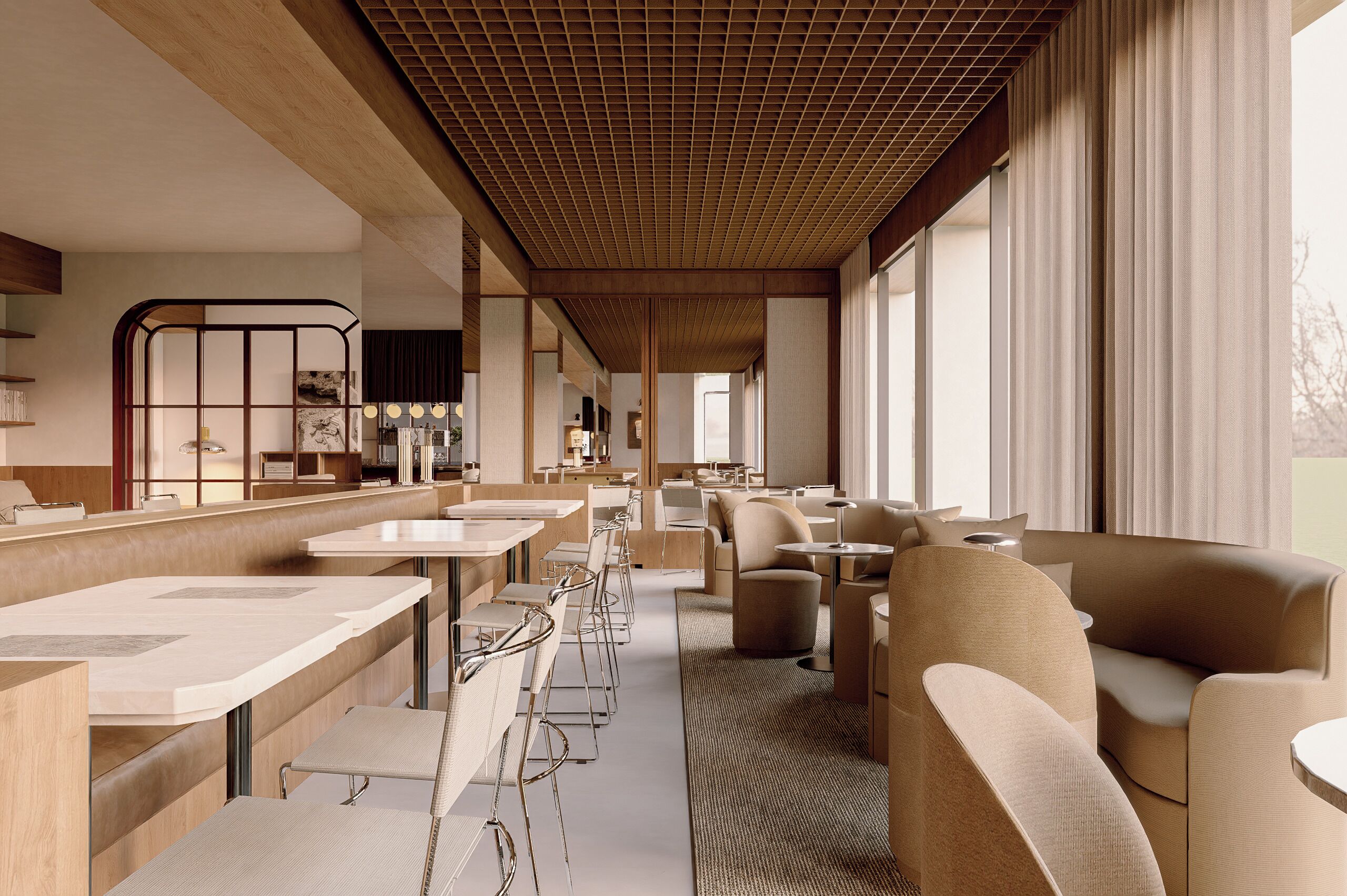 Sarapan prasmanan setiap hari (EUR 15 per orang)